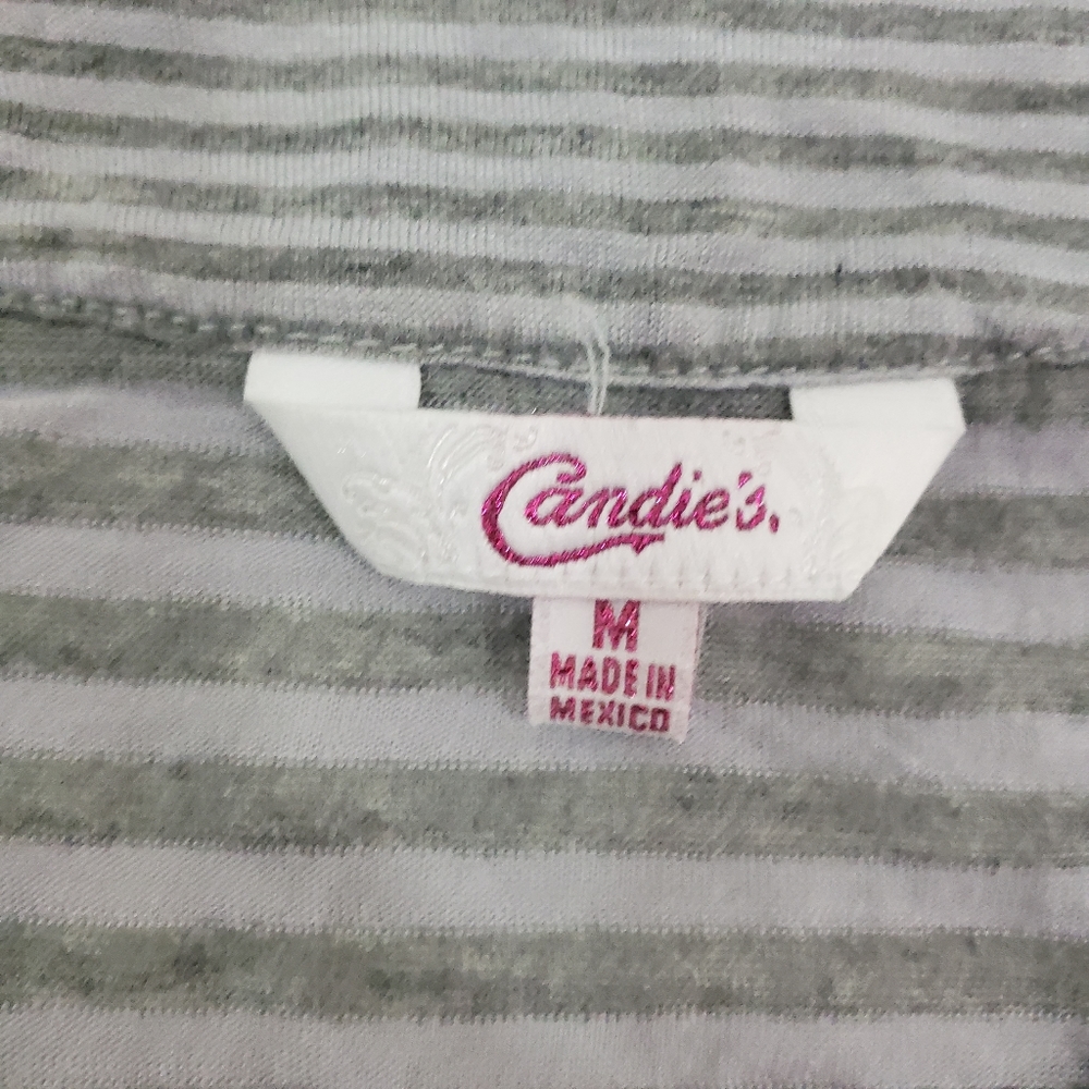 Candie's Striped Ruffles Top - Picture 4 of 6